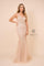 Long Formal Sleeveless Mermaid Prom Dress Gold