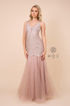 Long Formal Sleeveless Mermaid Prom Dress - The Dress Outlet Nox Anabel