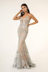 Long Formal Spaghetti Strap Mermaid Prom Dress - The Dress Outlet