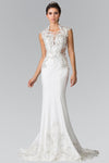 Long Fitted Wedding Dress - The Dress Outlet Elizabeth K