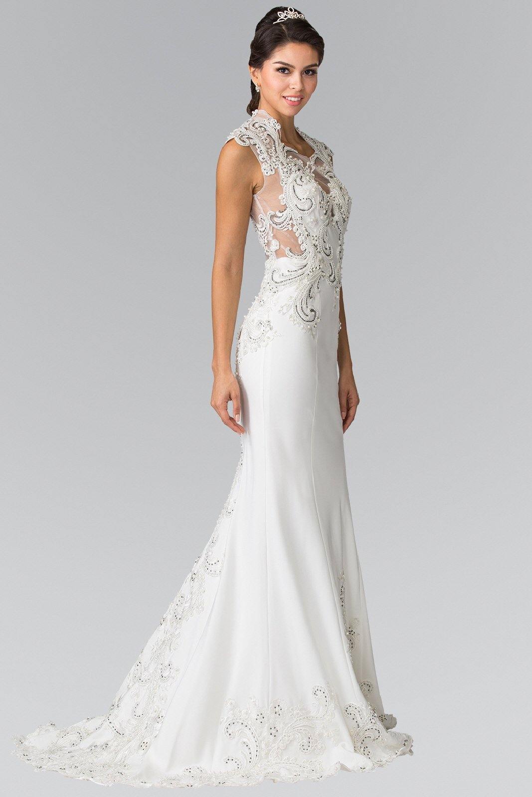 Long Fitted Wedding Dress - The Dress Outlet Elizabeth K