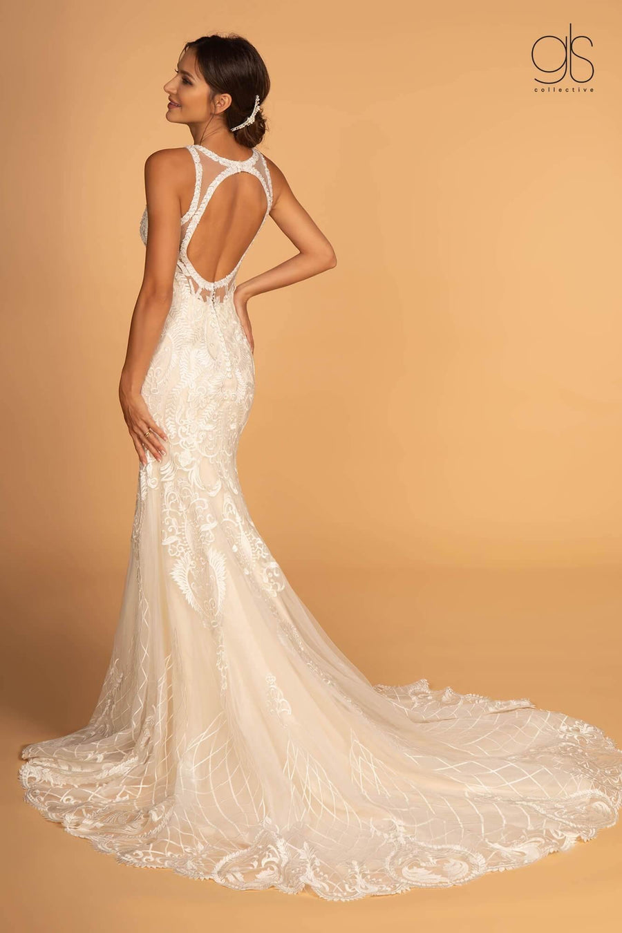 Long Fitted Wedding Gown - The Dress Outlet Elizabeth K