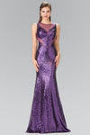 Long Fully Sequins Gown Prom Dress Formal - The Dress Outlet Elizabeth K