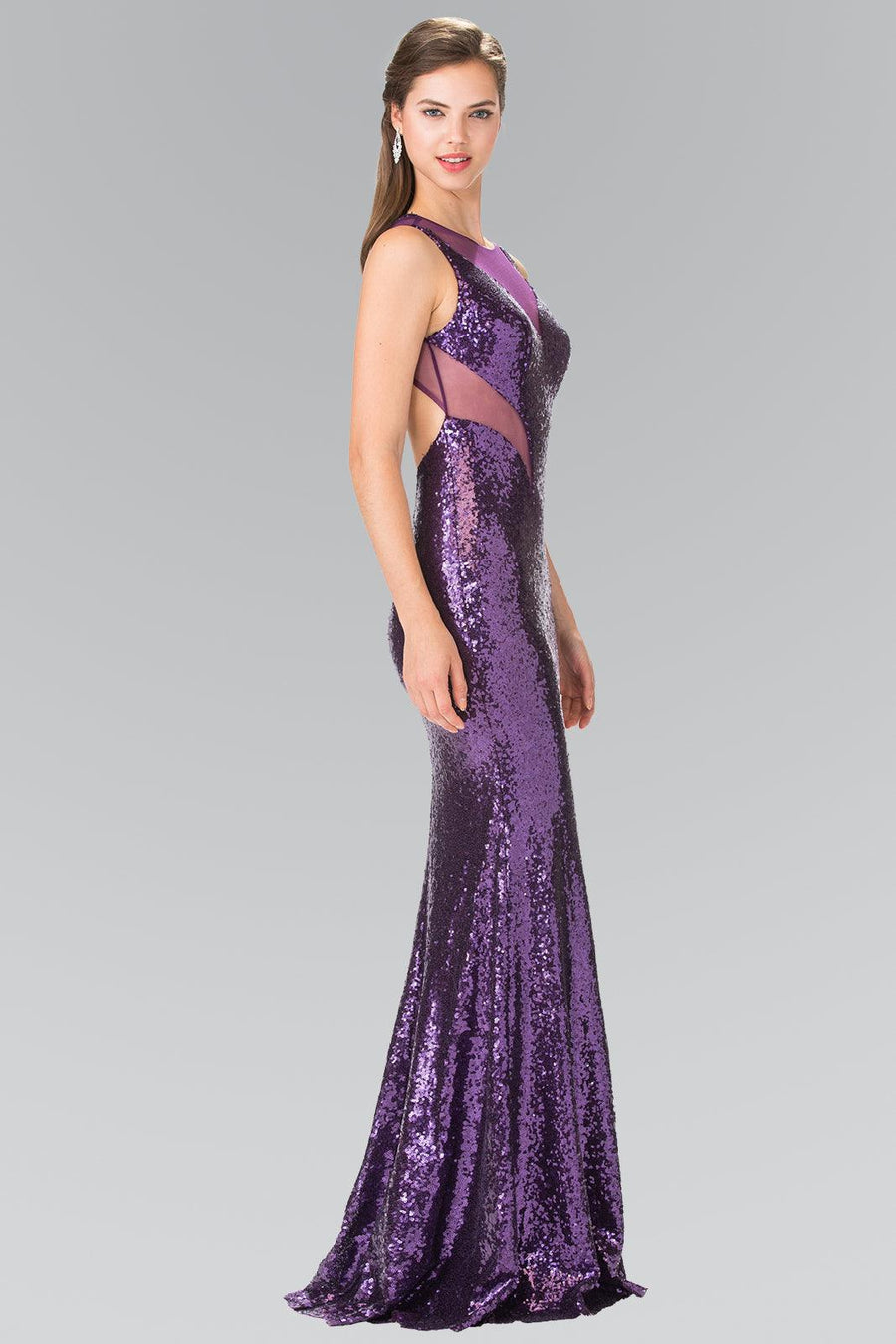 Long Fully Sequins Gown Prom Dress Formal - The Dress Outlet Elizabeth K