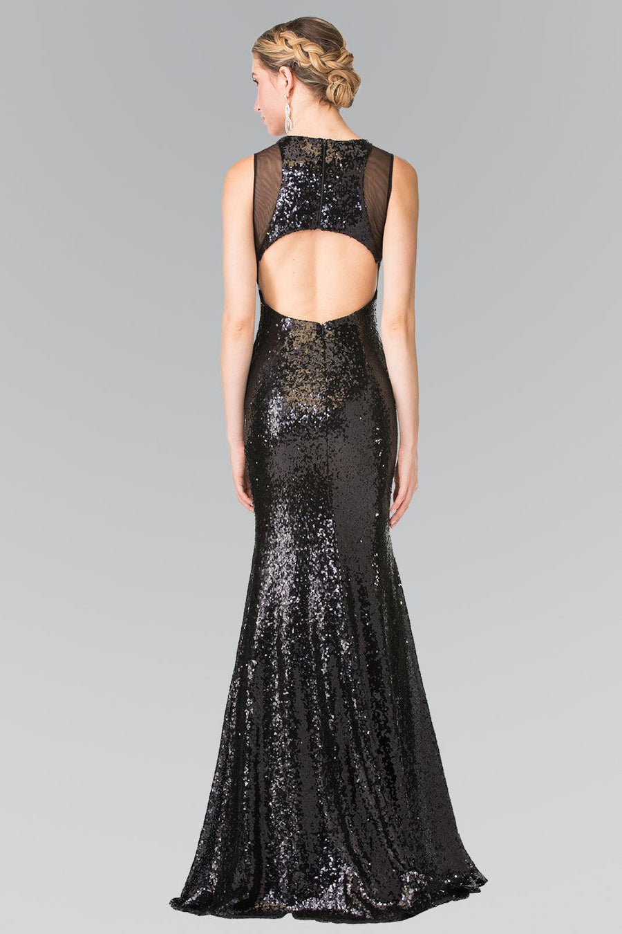 Long Fully Sequins Gown Prom Dress Formal - The Dress Outlet Elizabeth K