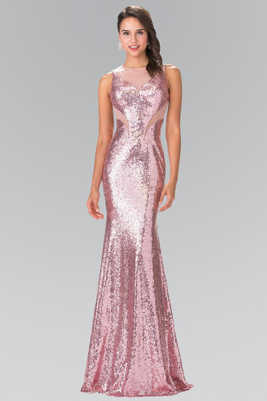 Long Fully Sequins Gown Prom Dress Formal - The Dress Outlet Elizabeth K