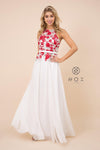 Long Low Back Formal Prom Dress Gown - The Dress Outlet Nox Anabel