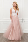 Long Low Cut Prom Dress - The Dress Outlet