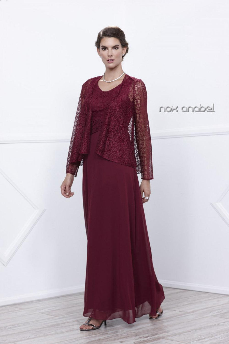 Long Mother of the Bride Formal Dress - The Dress Outlet Nox Anabel