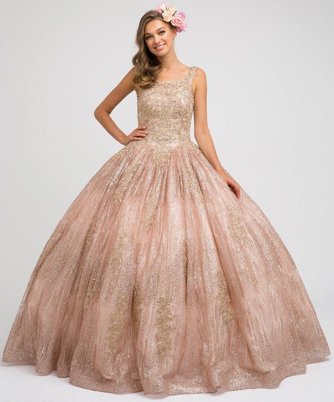 Long Off Shoulder Quinceanera Ball Gown - The Dress Outlet