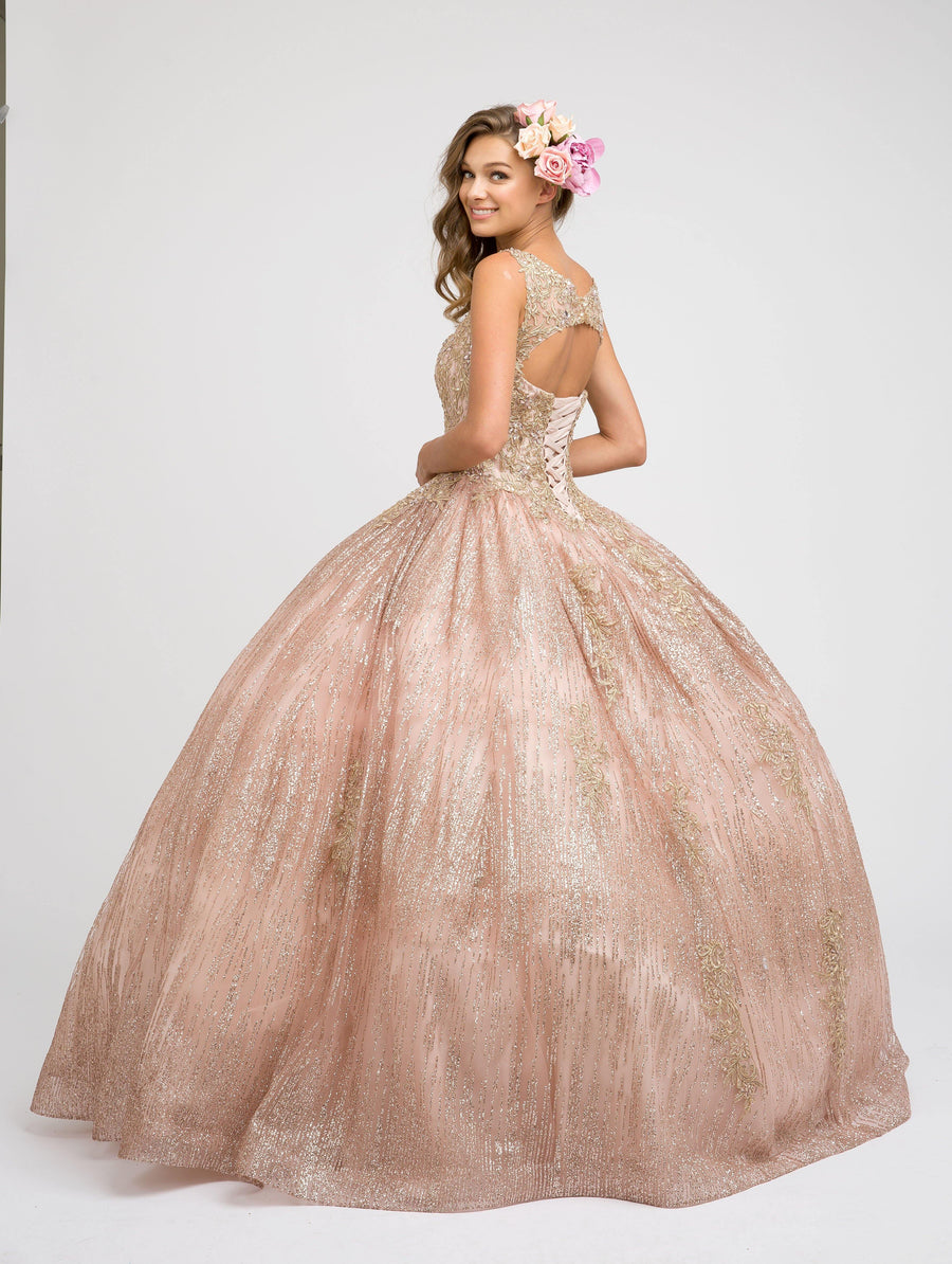 Long Off Shoulder Quinceanera Ball Gown - The Dress Outlet Juliet