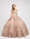 Long Off Shoulder Quinceanera Ball Gown - The Dress Outlet Juliet