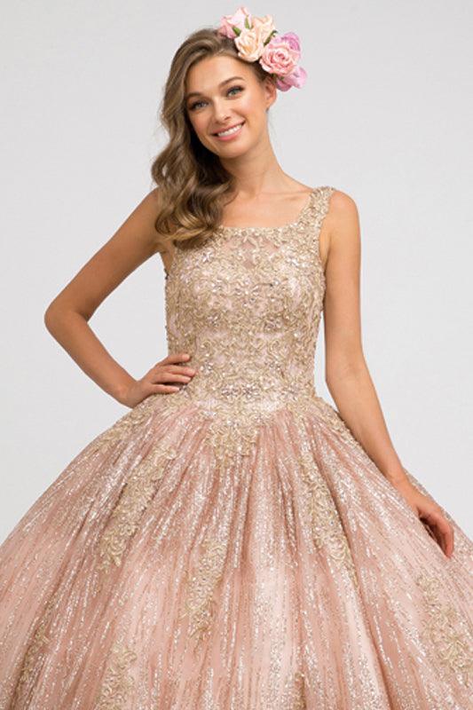 Long Off Shoulder Quinceanera Ball Gown - The Dress Outlet