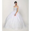 Long Off Shoulder Quinceanera Dress  Ball Gown - The Dress Outlet Juliet