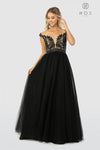 Long Off The Shoulder Formal Evening Gown Prom Dress - The Dress Outlet Nox Anabel