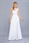 Long Open Back Formal Bridal Gown - The Dress Outlet Nox Anabel