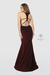 Long Open Back Prom Dress Evening Gown - The Dress Outlet Nox Anabel