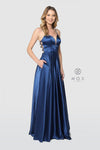 Long Open Back Prom Dress Evening Gown with Pockets - The Dress Outlet Nox Anabel