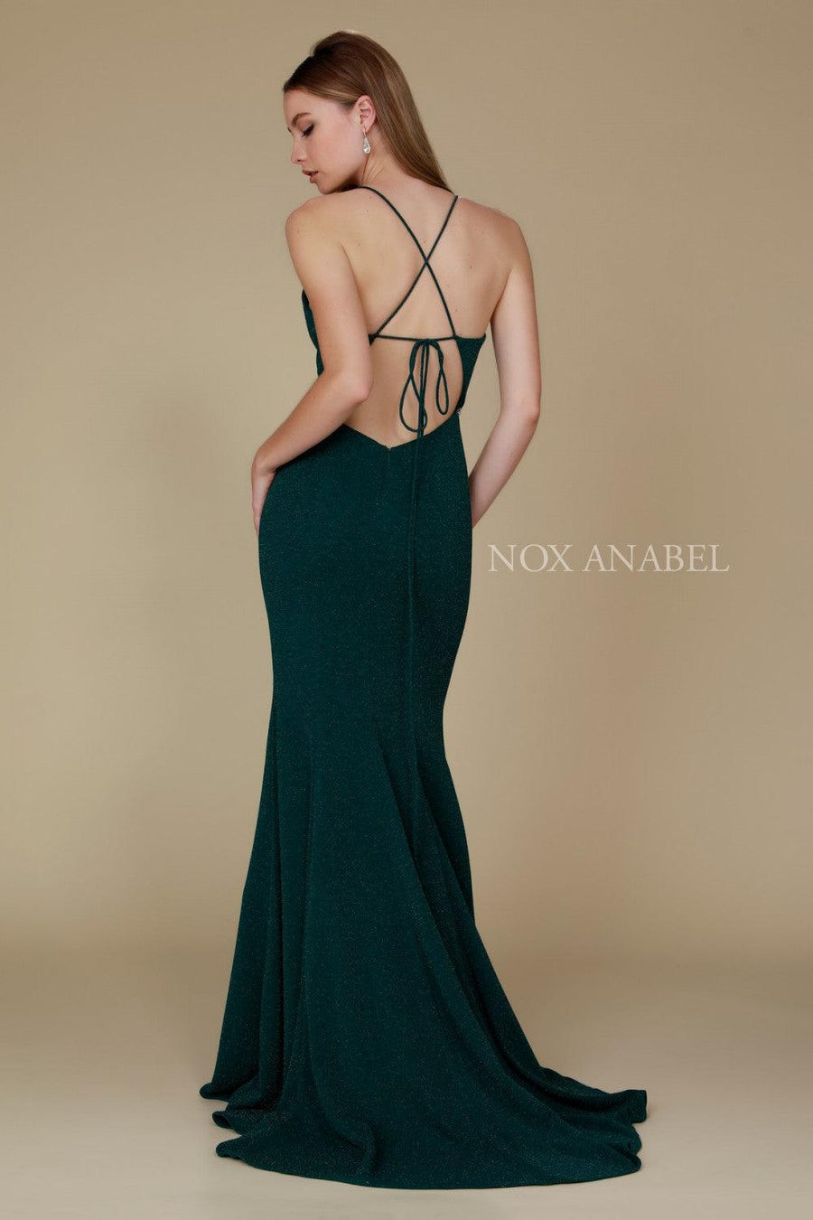 Long Open Back Prom Dress Formal Evening Gown - The Dress Outlet Nox Anabel