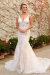 Long Open Back Wedding Dress - The Dress Outlet