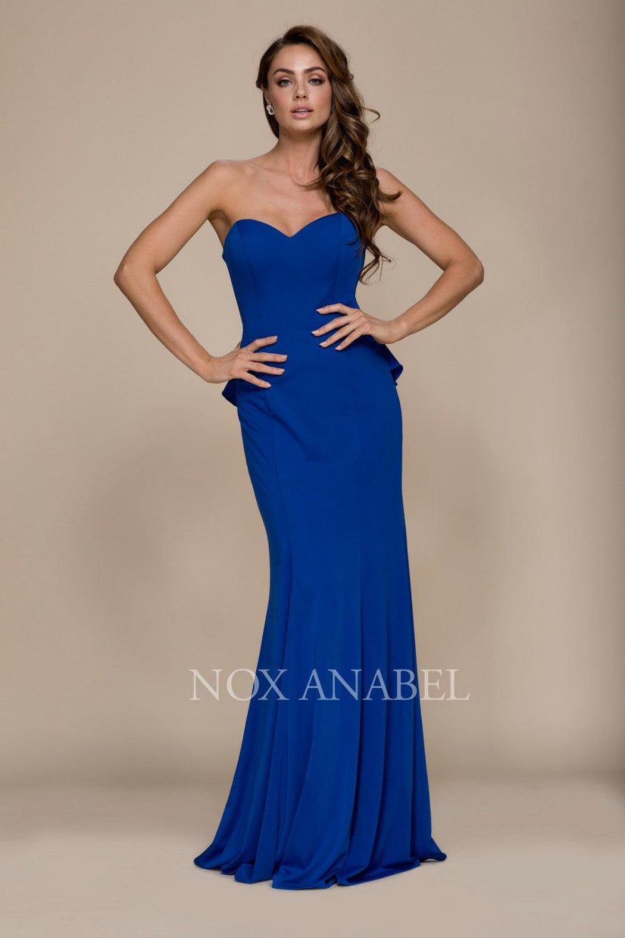 Long Prom Backless Mermaid Dress Evening Gown - The Dress Outlet Nox Anabel