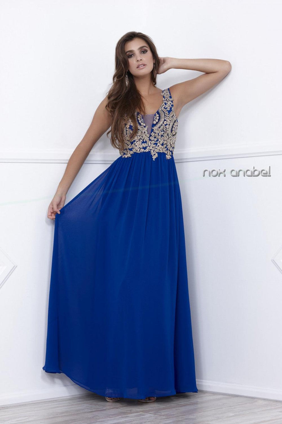 Long Prom Dress Evening Gown - The Dress Outlet Nox Anabel