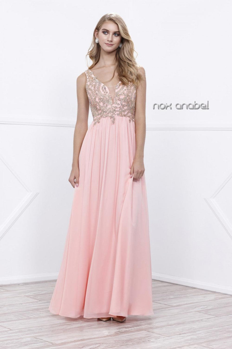 Long Prom Dress Evening Gown - The Dress Outlet Nox Anabel