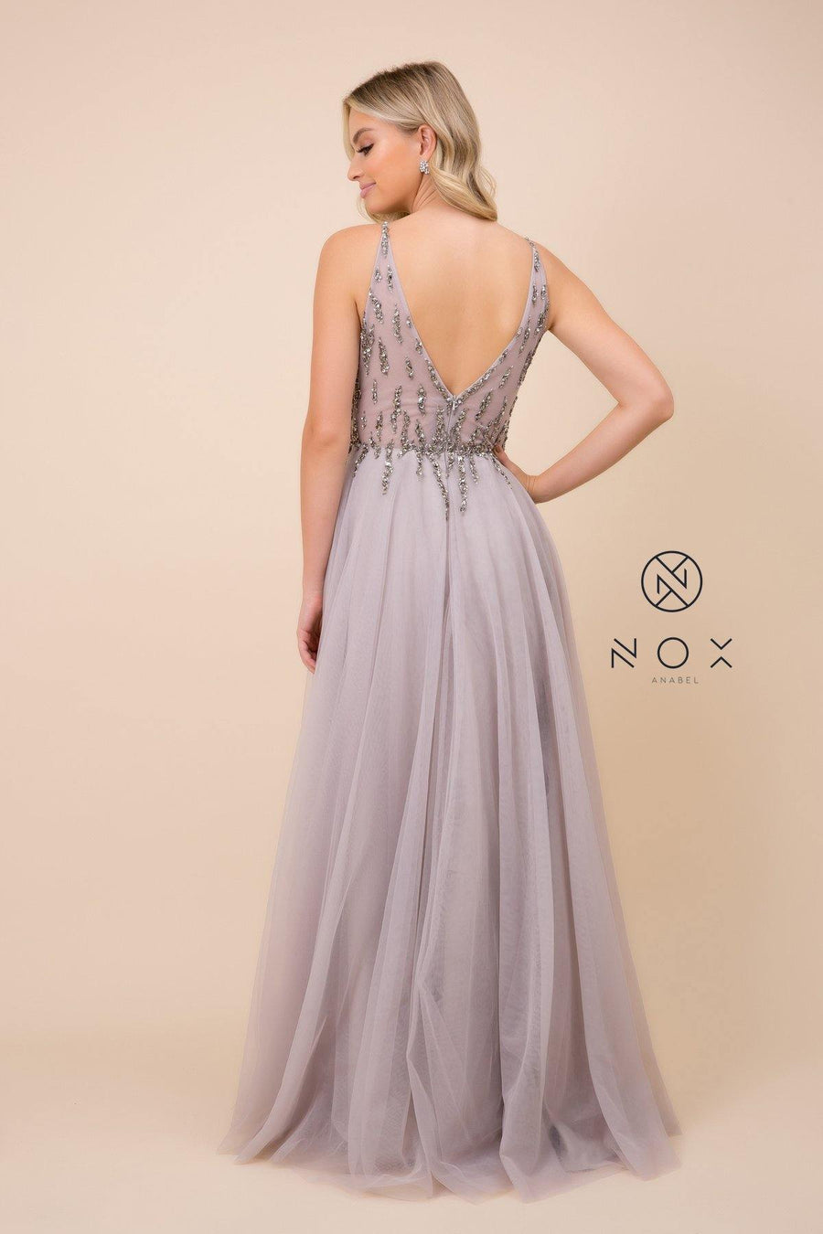 Long Prom Dress Evening Gown - The Dress Outlet Nox Anabel