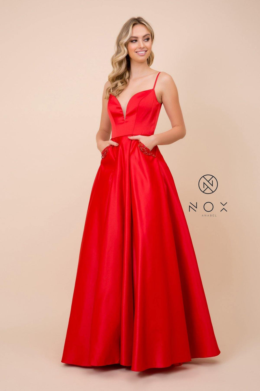 Long Prom Dress Evening Gown - The Dress Outlet Nox Anabel