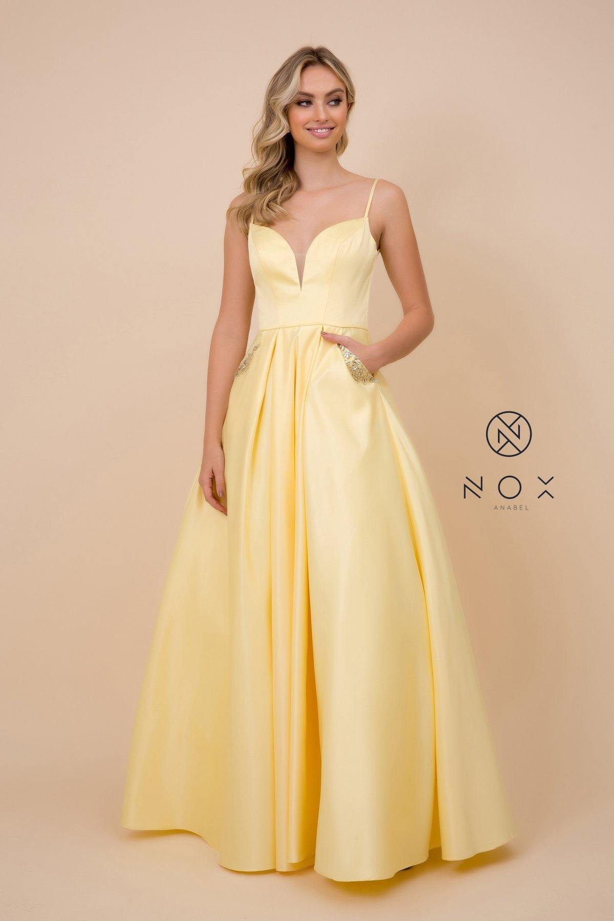 Long Prom Dress Evening Gown - The Dress Outlet Nox Anabel