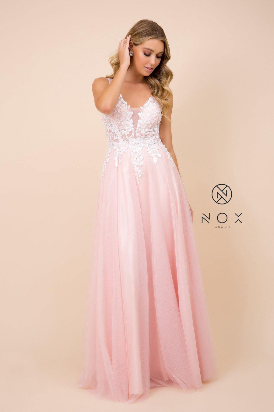 Long Prom Dress Formal Evening Gown - The Dress Outlet Nox Anabel