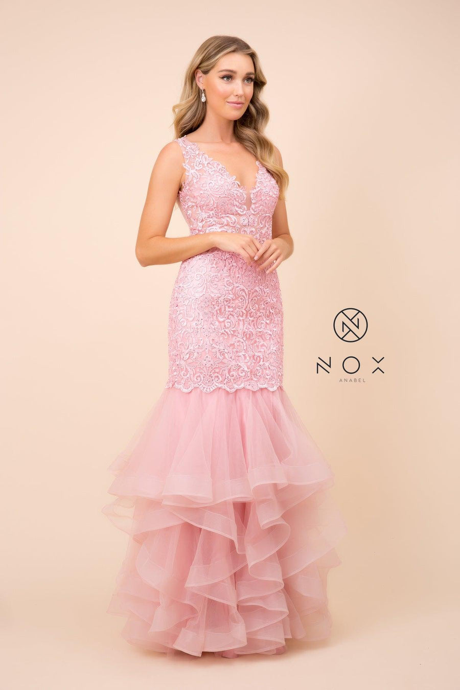 Long Prom Dress Formal Mermaid Evening Gown - The Dress Outlet Nox Anabel