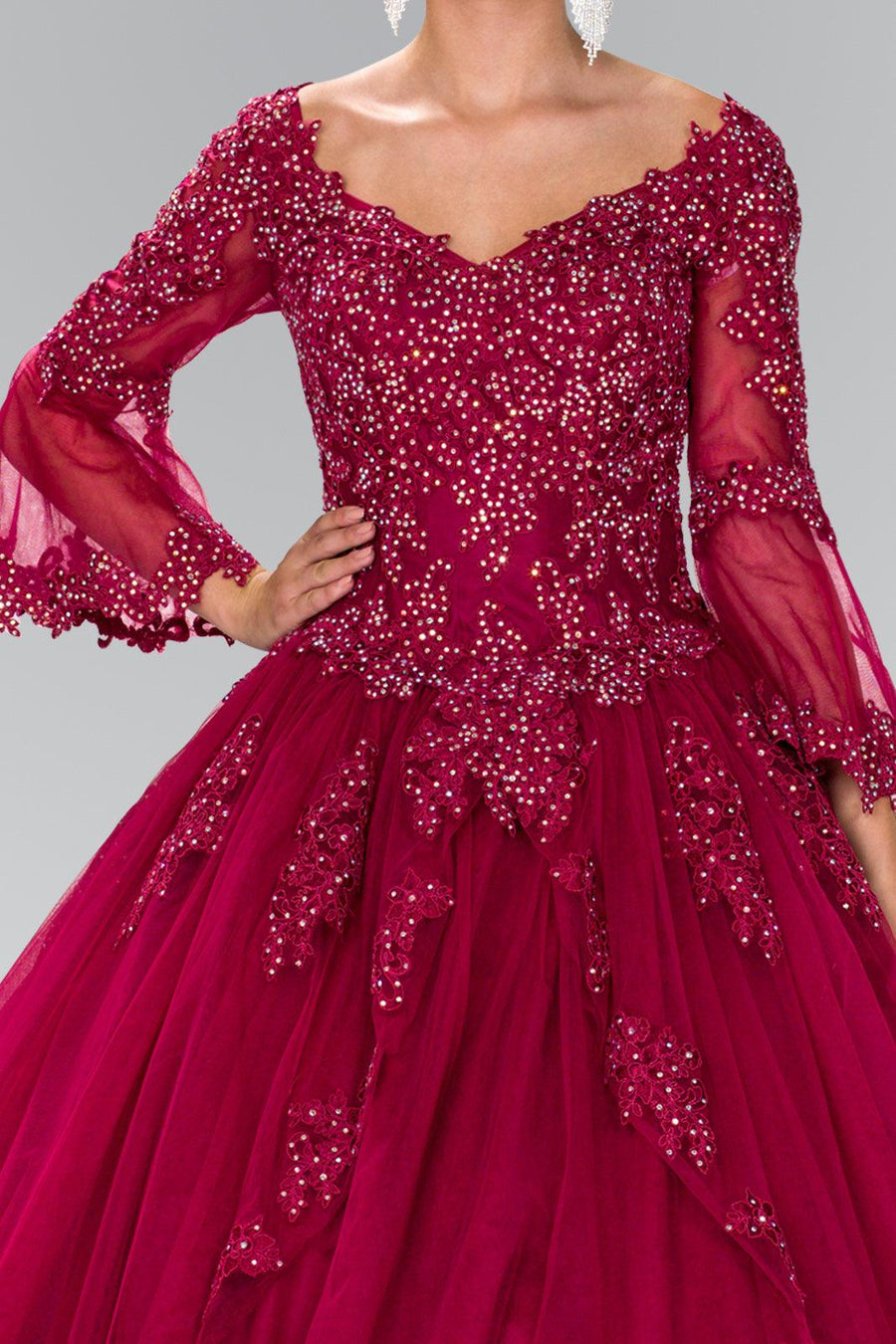 Long Prom Dress Quinceanera - The Dress Outlet Elizabeth K