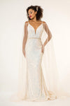 Long Prom Formal Spaghetti Strap Evening Dress - The Dress Outlet