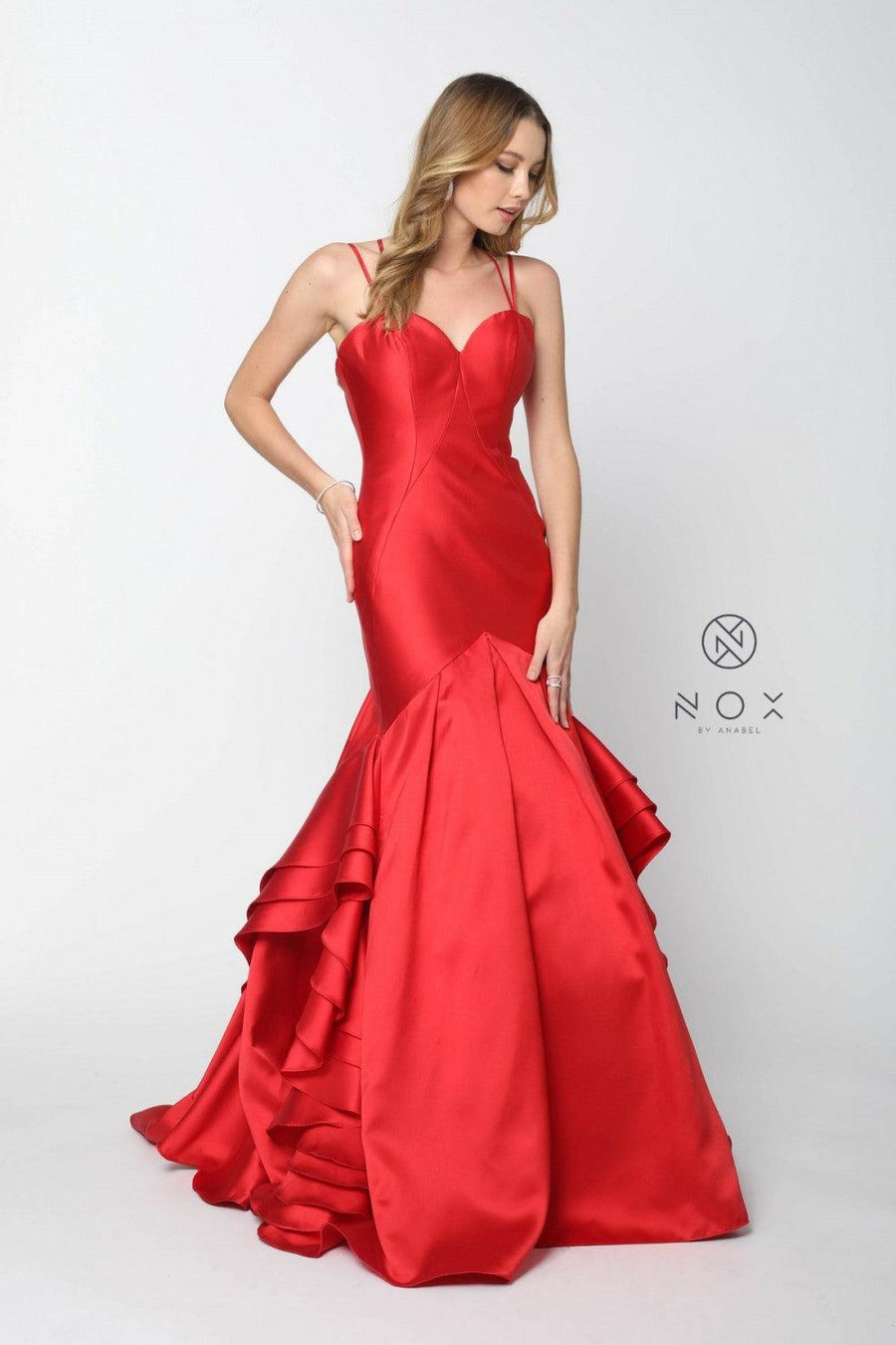 Long Prom Mermaid Ball Gown Formal Dress - The Dress Outlet Nox Anabel