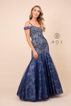 Long Prom Off The Shoulder Mermaid Gown - The Dress Outlet Nox Anabel