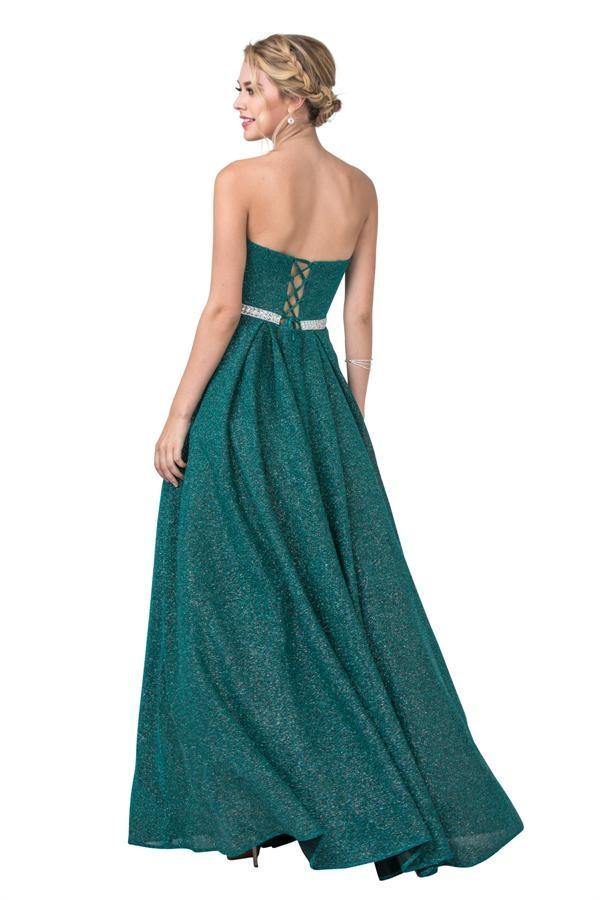 Long Prom Strapless Formal Evening Ball Gown - The Dress Outlet