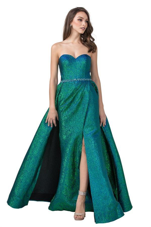 Long Prom Strapless Sweetheart Neckline Formal Gown - The Dress Outlet