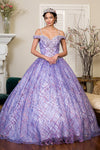 Long Quinceanera Off Shoulder Sweet 16 Ball Gown - The Dress Outlet