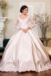 Long Quinceanera Sweet 16 Ball Gown - The Dress Outlet