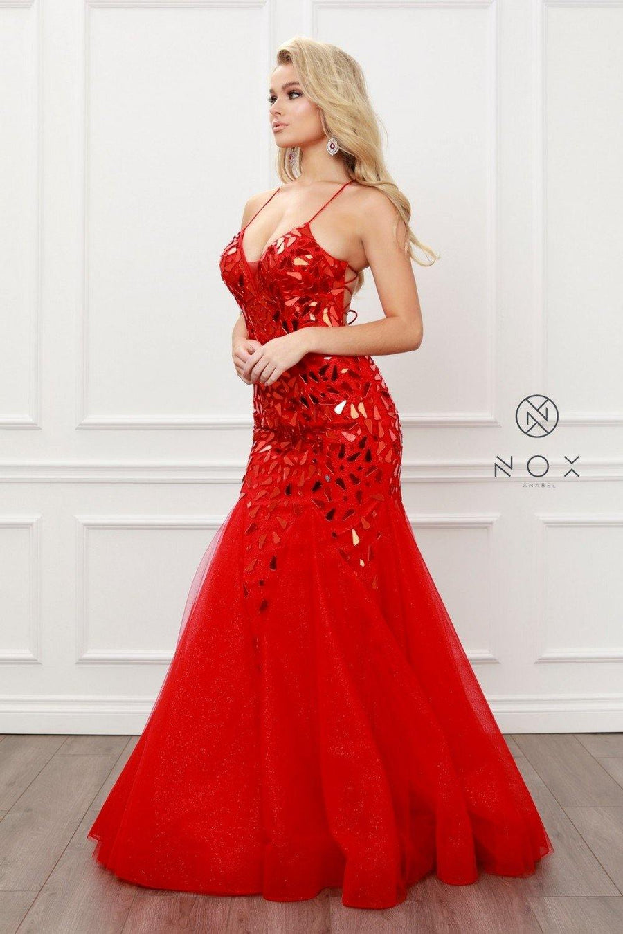 Long Sexy Ball Gown Mermaid Dress - The Dress Outlet