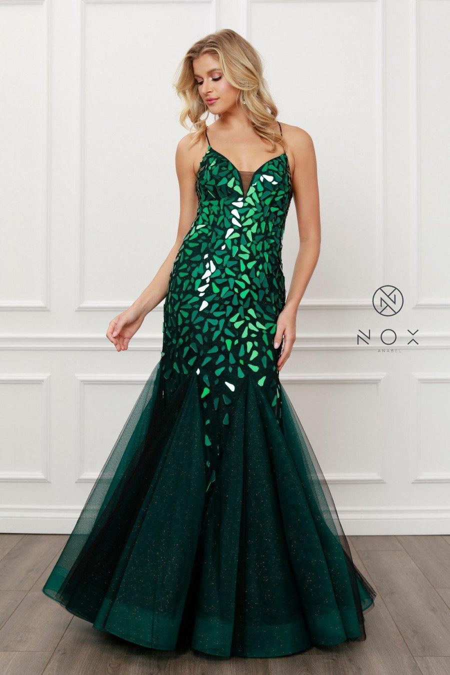 Long Sexy Ball Gown Mermaid Dress - The Dress Outlet