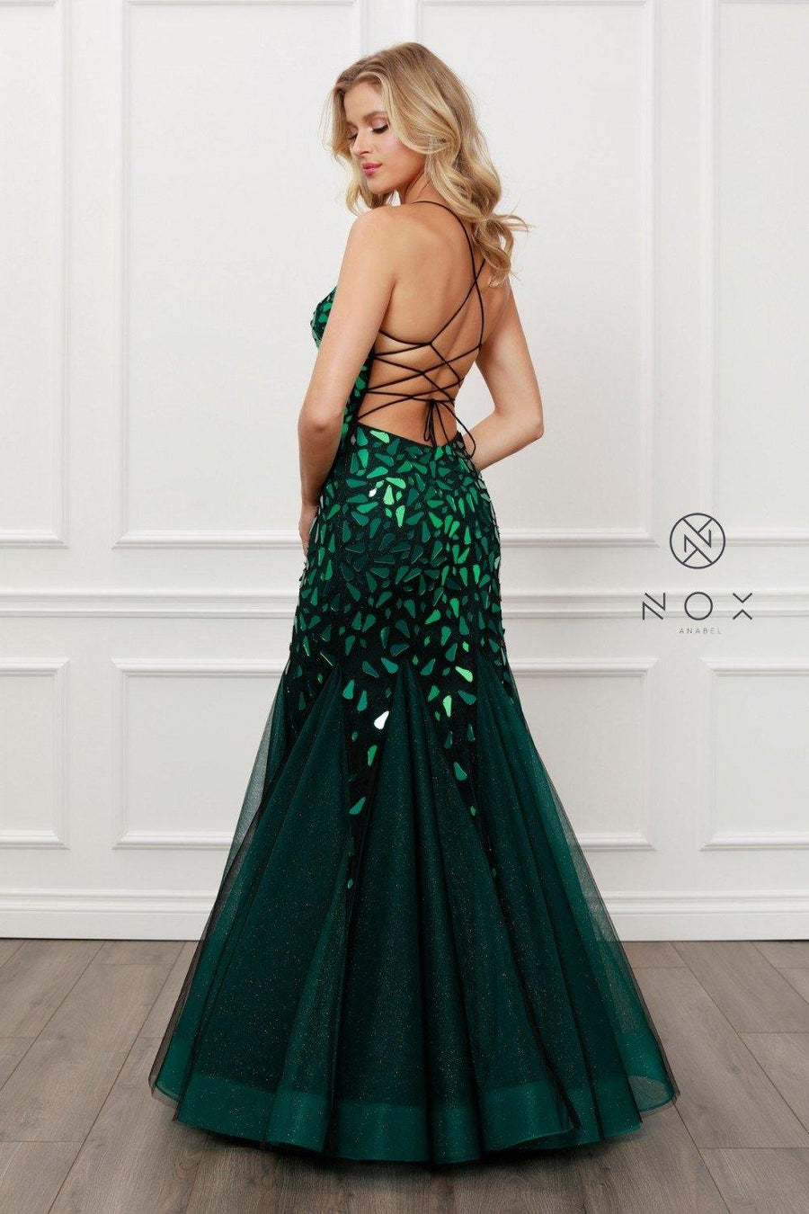 Long Sexy Ball Gown Mermaid Dress - The Dress Outlet