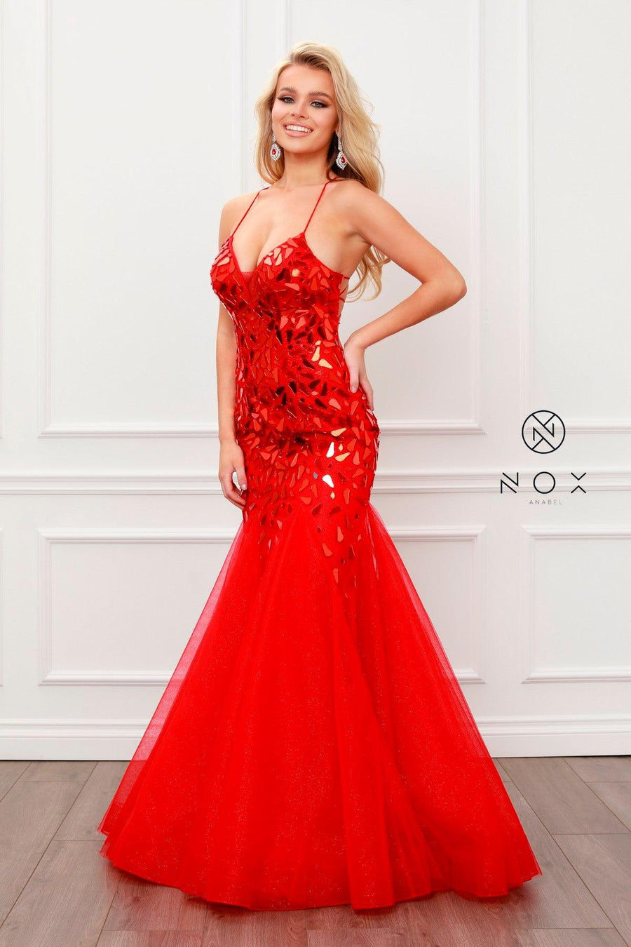 Long Sexy Ball Gown Mermaid Dress - The Dress Outlet