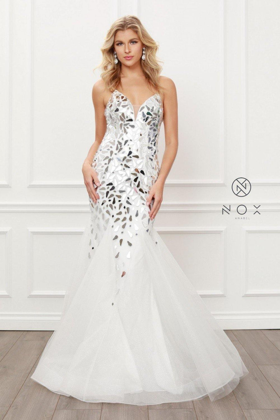 Long Sexy Ball Gown Mermaid Dress - The Dress Outlet