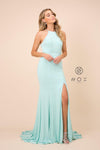 Long Side Slit Formal Dress Prom Evening Gown - The Dress Outlet Nox Anabel