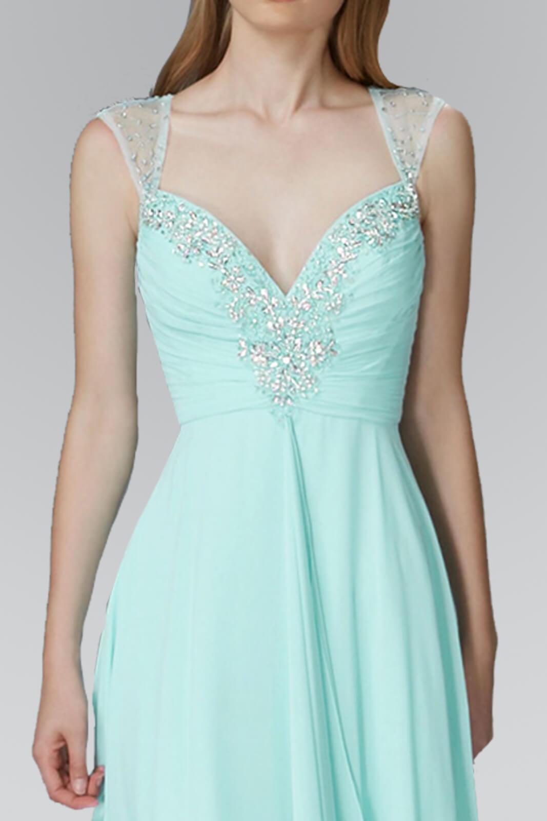 Long Sleeeveless Chiffon Prom Formal Dress - The Dress Outlet Elizabeth K