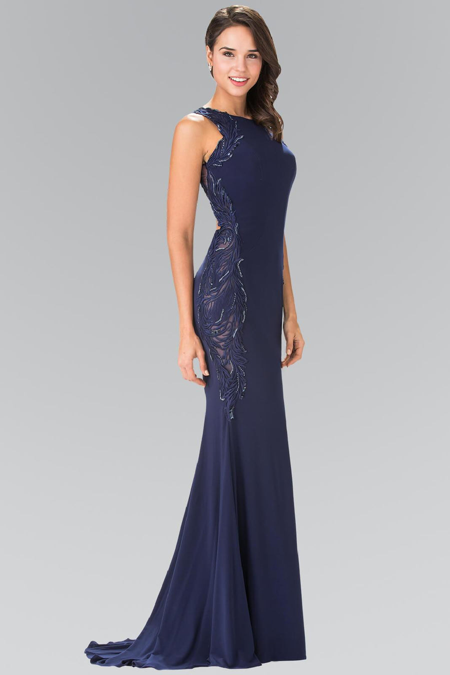 Long Sleeveless Formal Dress Evening Prom Gown - The Dress Outlet Elizabeth K