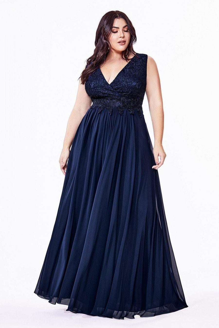 Long Sleeveless Plus Size Prom Dress Sale - The Dress Outlet