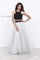 Long Two Piece Black White Prom Dress - The Dress Outlet Nox Anabel